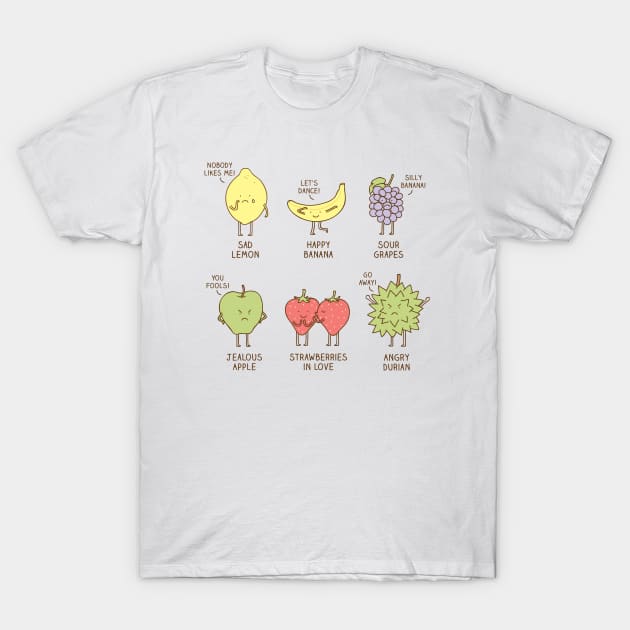 Fruits have feelings too! T-Shirt by milkyprint